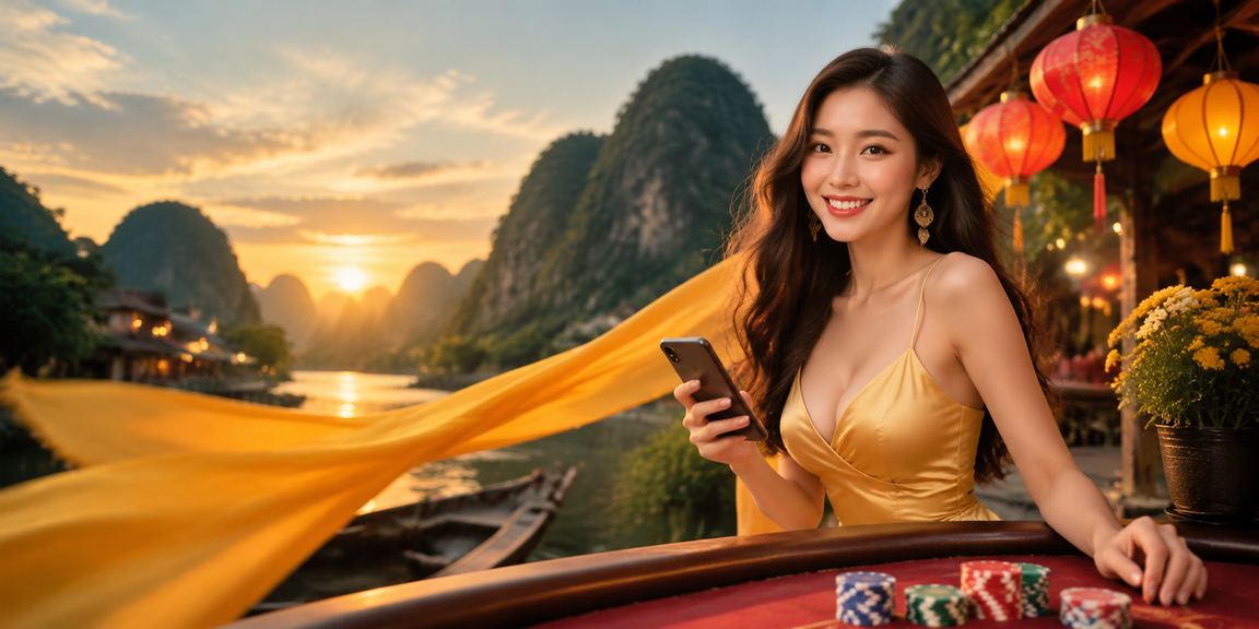 Người dùng Hội An trải nghiệm casino di động trong không gian đèn lồng